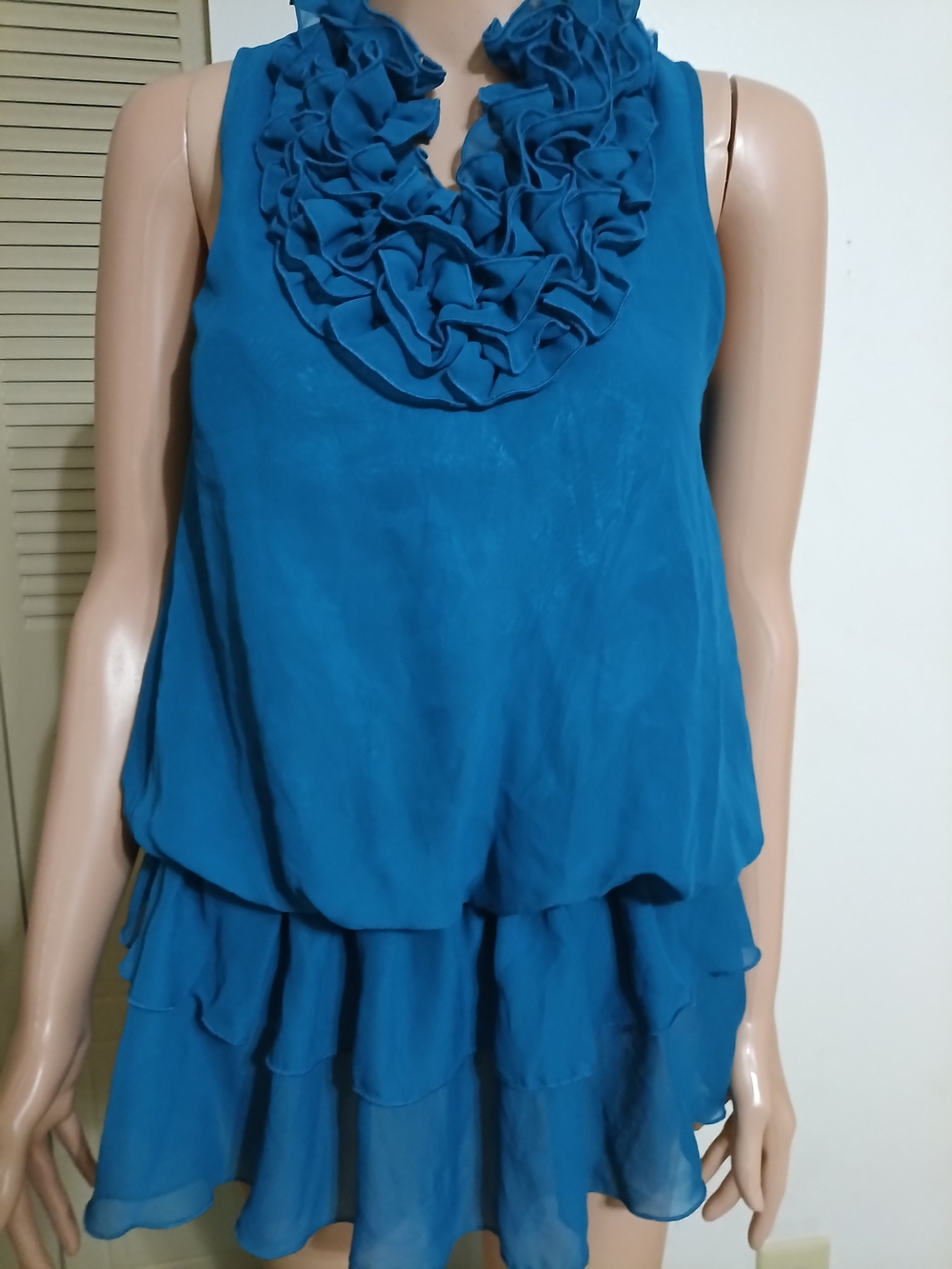 Epic Threads Teal Ruffle Tiered Sleeveless Camisole